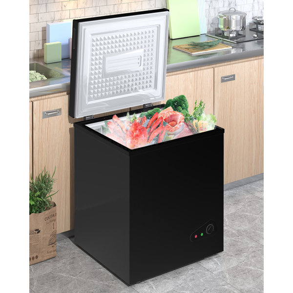 TABU 3.5 Cubic Feet Chest Freezer with Adjustable Temperature Controls